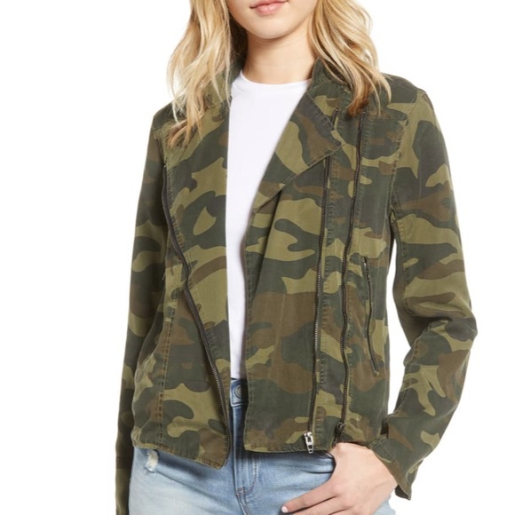 BLANKNYC On Duty Camo Print Moto Jacket XS NWT - Picture 5 of 13